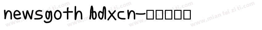 newsgoth bdxcn字体转换